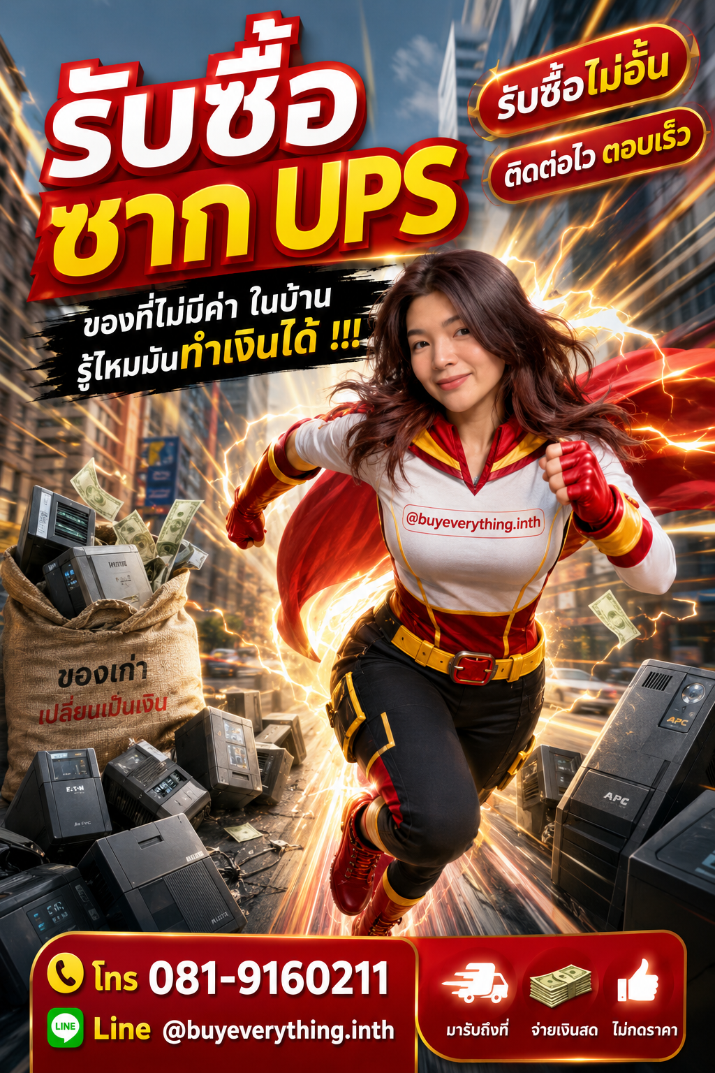 รับซื้อซาก UPS ประเมินราคาได้ตลอด คุยง่าย ต่อรองได้
