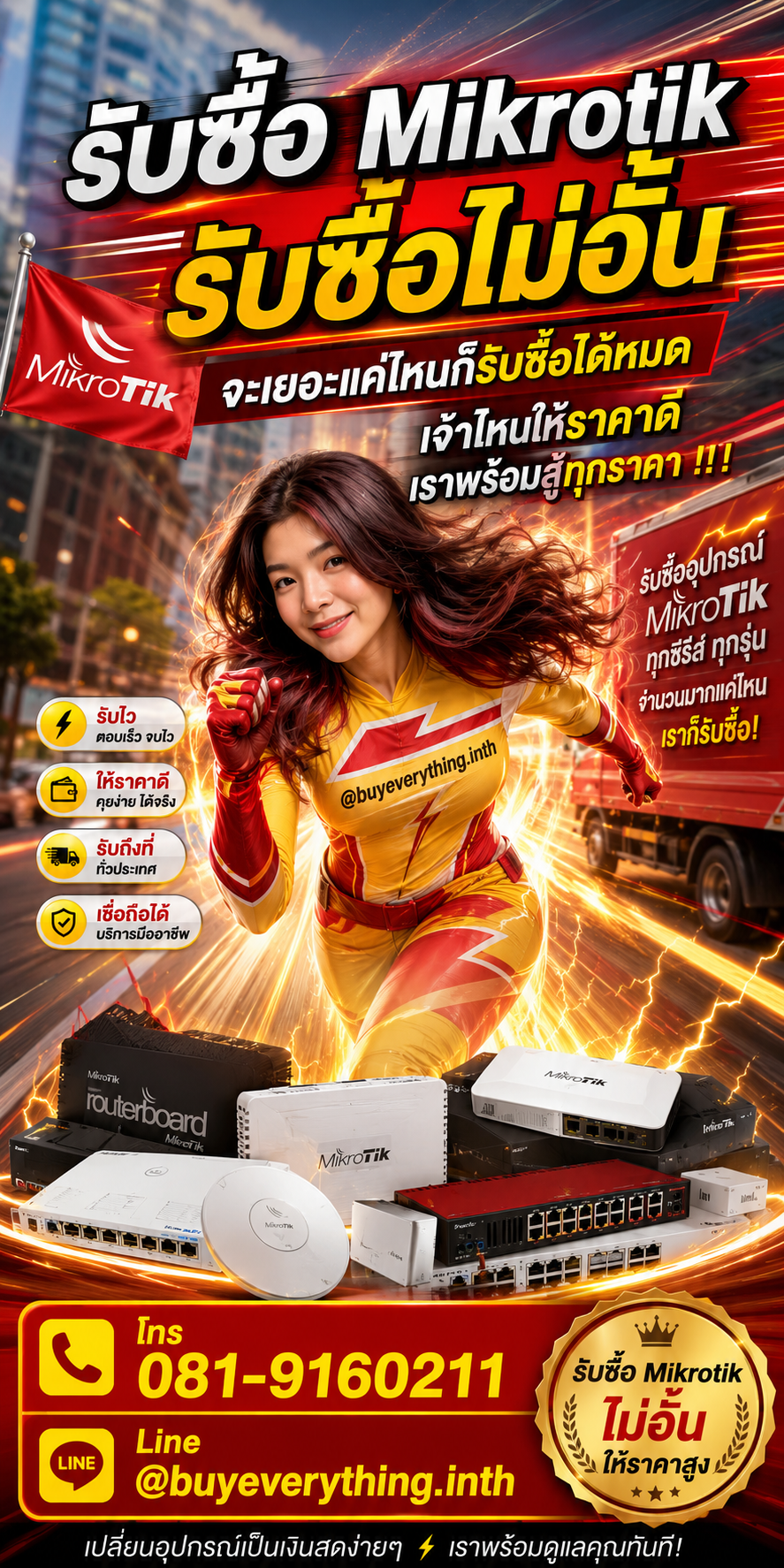 รับซื้อ Mikrotik ไม่อั้น พร้อมสู้ทุกราคา