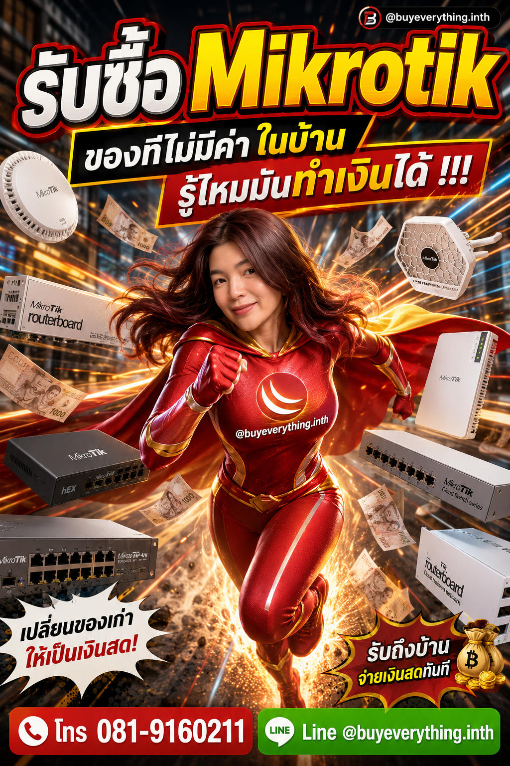รับซื้อ Mikrotik ประเมินราคาได้ตลอด คุยง่าย ต่อรองได้