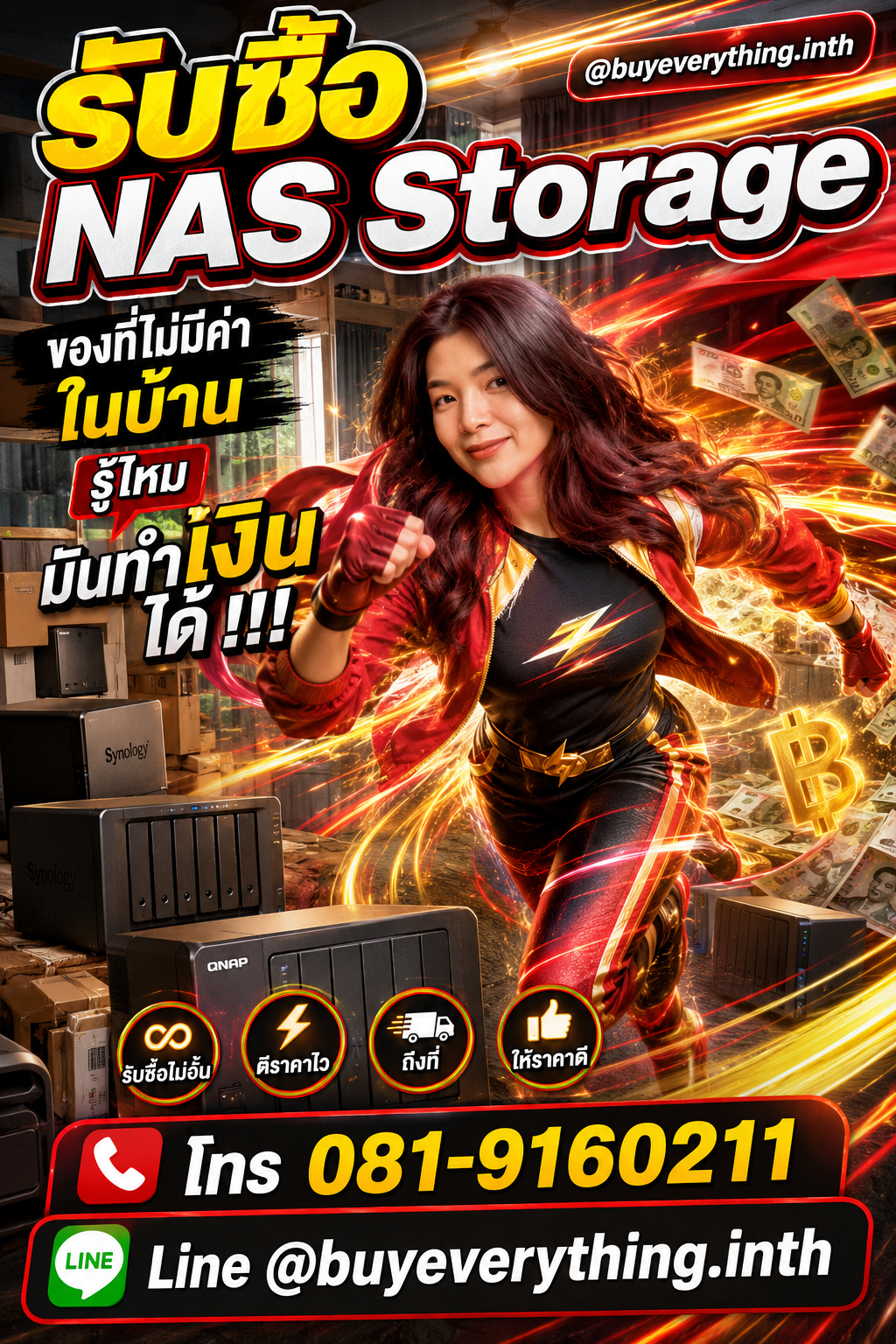 รับซื้อ NAS Storage ประเมินราคาได้ตลอด คุยง่าย ต่อรองได้