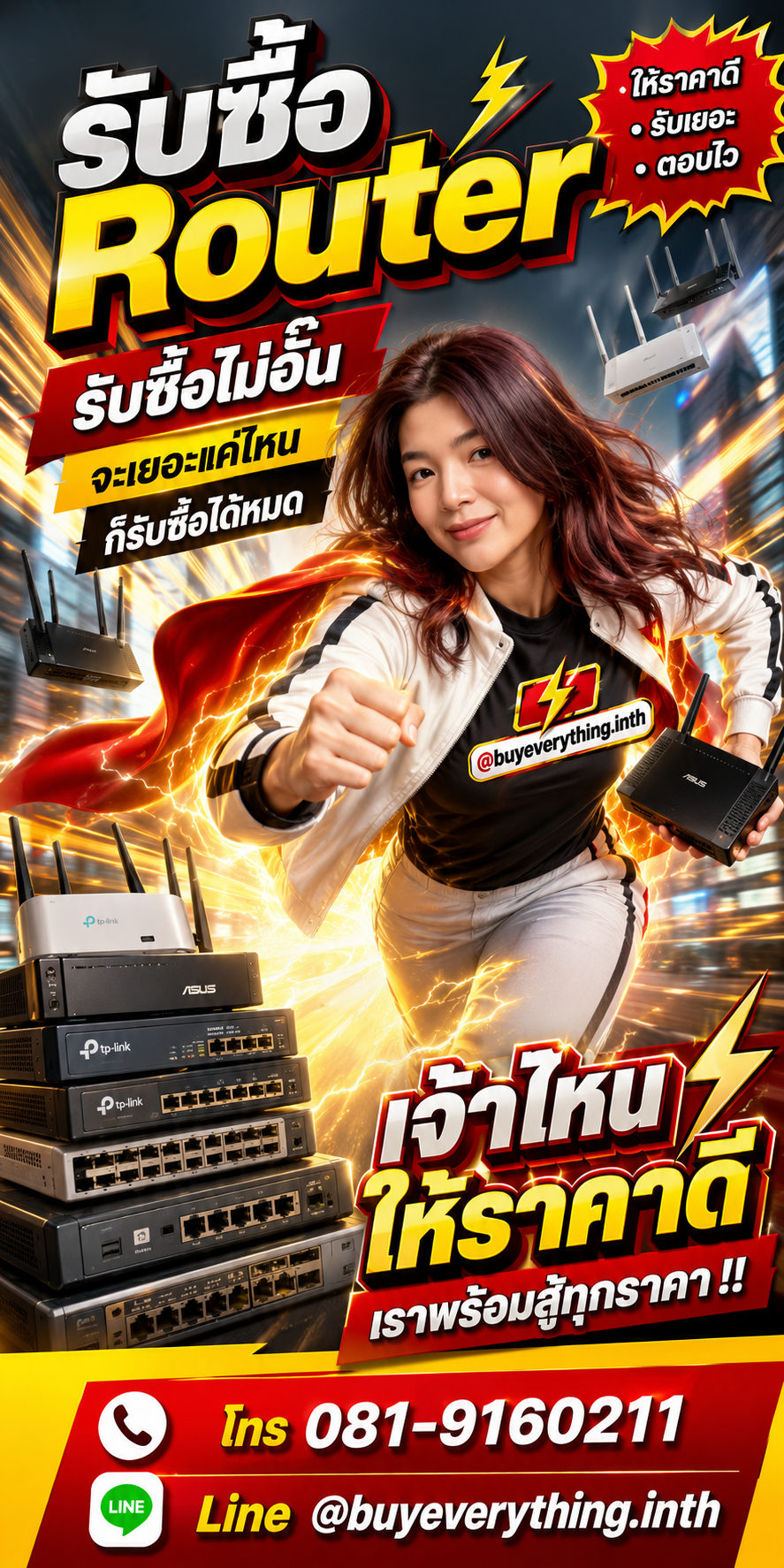 รับซื้อ Router ไม่อั้น พร้อมสู้ทุกราคา