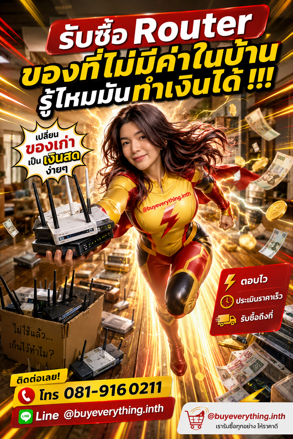 รับซื้อ Router ประเมินราคาได้ตลอด คุยง่าย ต่อรองได้