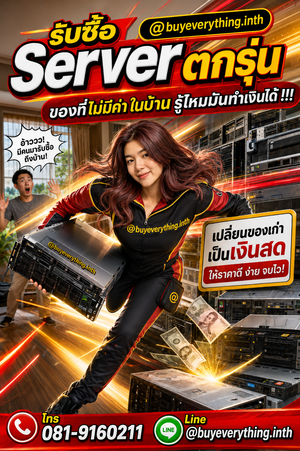 รับซื้อ Server ประเมินราคาได้ตลอด คุยง่าย ต่อรองได้