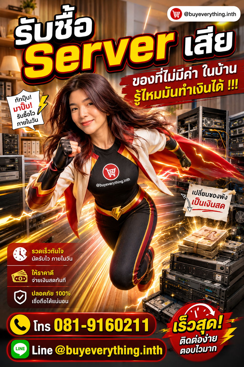 รับซื้อ Server เสียประเมินราคาได้ตลอด คุยง่าย ต่อรองได้