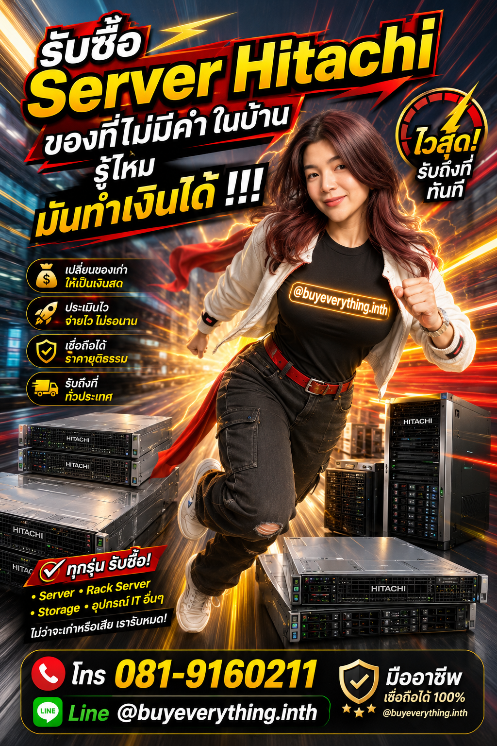 รับซื้อ Server Hitachi ประเมินราคาได้ตลอด คุยง่าย ต่อรองได้