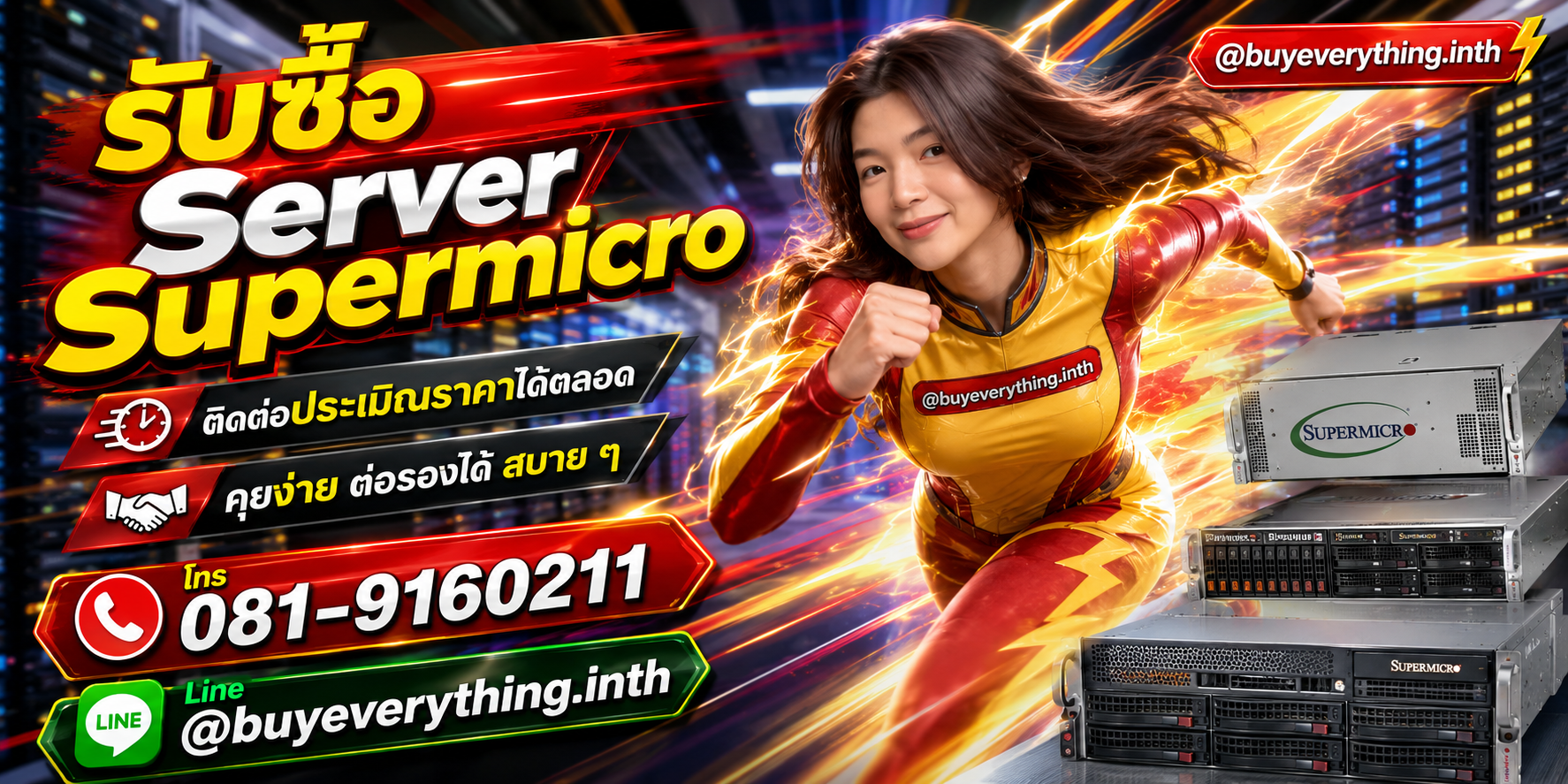 รับซื้อ Server Supermicro ประเมินราคาได้ตลอด คุยง่าย ต่อรองได้ โทร 081-9160211 Line @buyeverything.inth