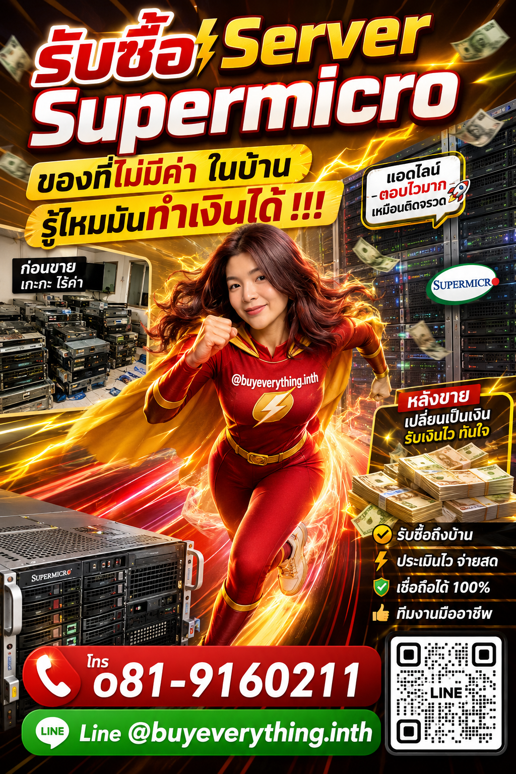 รับซื้อ Server ประเมินราคาได้ตลอด คุยง่าย ต่อรองได้