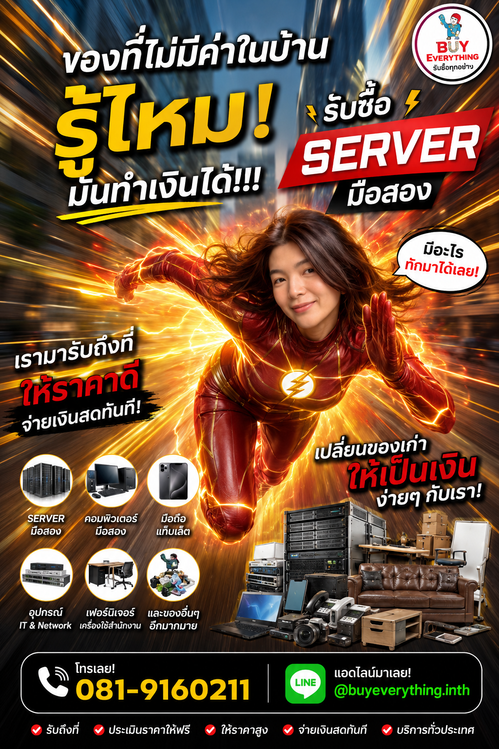 รับซื้อ Server ประเมินราคาได้ตลอด คุยง่าย ต่อรองได้
