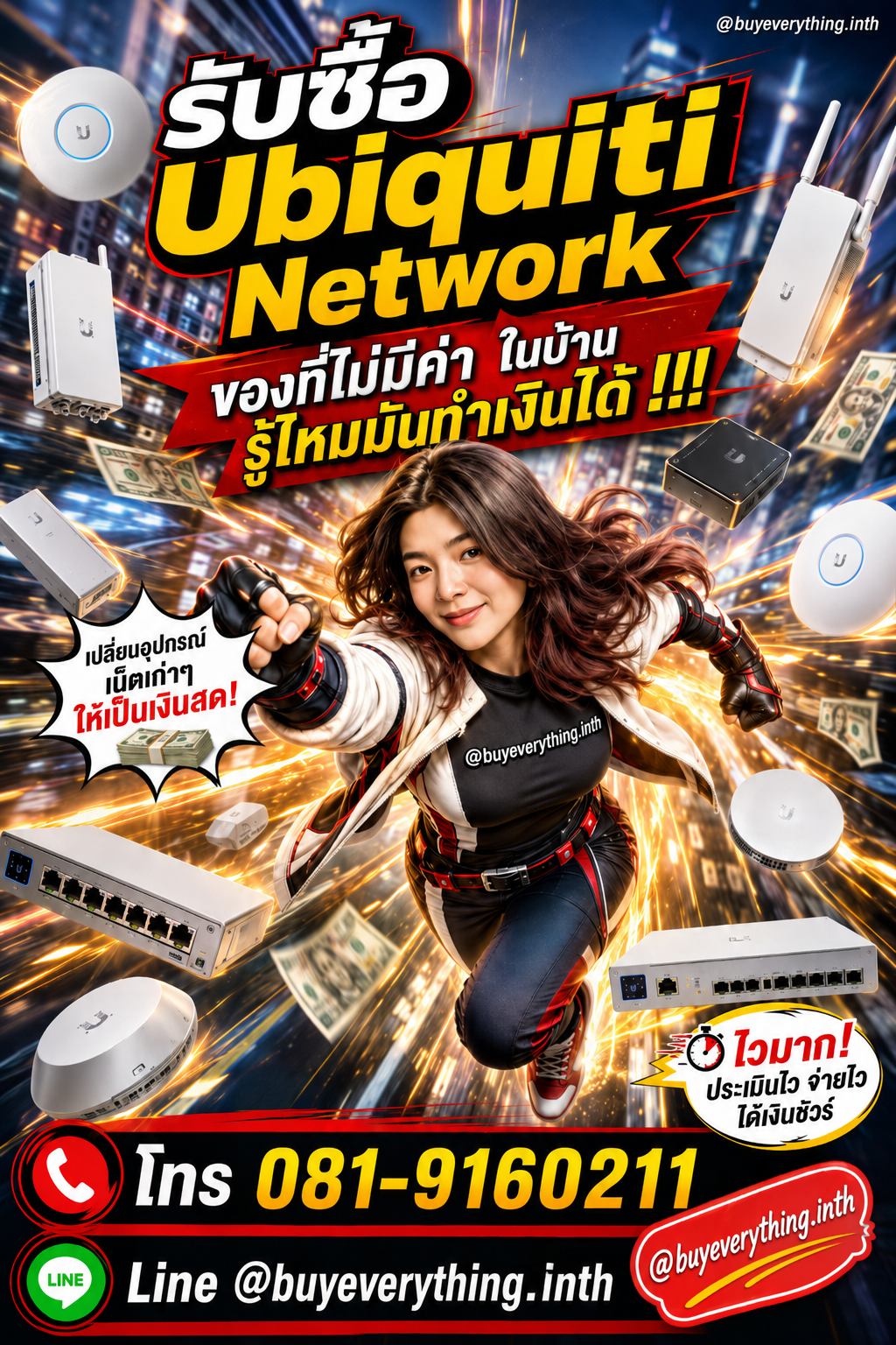 รับซื้อ Ubiquiti Network ประเมินราคาได้ตลอด คุยง่าย ต่อรองได้