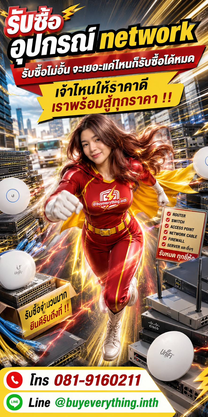 รับซื้ออุปกรณ์ Network ไม่อั้น พร้อมสู้ทุกราคา
